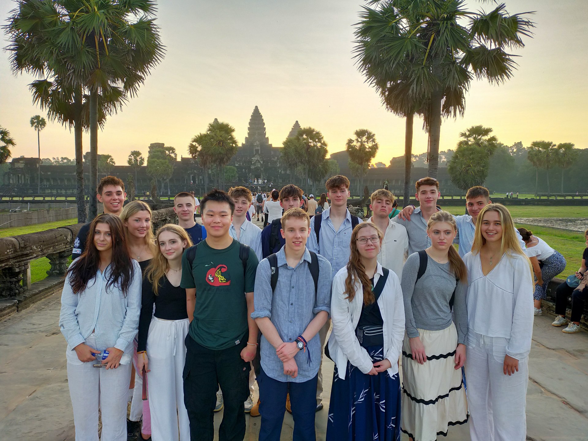 Experience Angkor Wat at sunrise